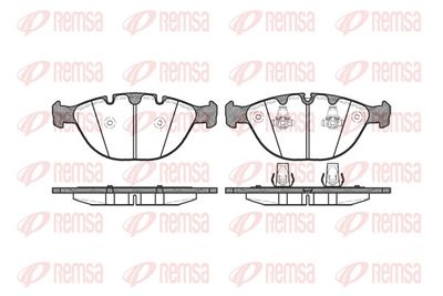 Brake Pad Set, disc brake REMSA 0958.00