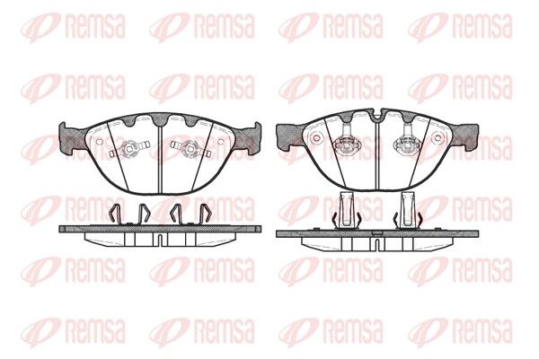 REMSA 0958.10 Brake Pad Set, disc brake
