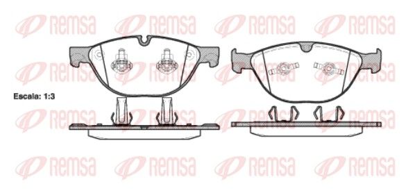 REMSA 0958.30 Brake Pad Set, disc brake