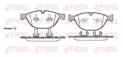 Brake Pad Set, disc brake REMSA 0958.30