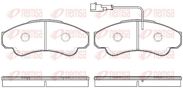 REMSA 0959.11 Brake Pad Set, disc brake