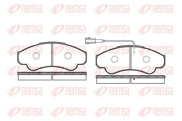 REMSA 0959.01 Brake Pad Set, disc brake