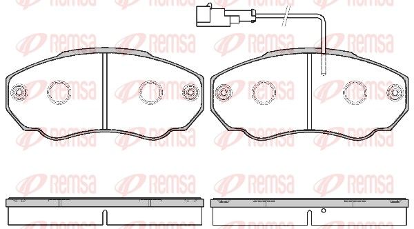 REMSA 0960.21 Brake Pad Set, disc brake