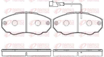 Brake Pad Set, disc brake REMSA 0960.21