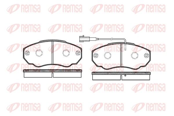 REMSA 0960.01 Brake Pad Set, disc brake