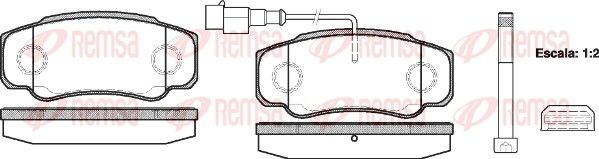 REMSA 0961.02 Brake Pad Set, disc brake