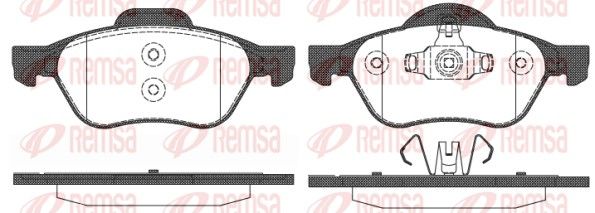 REMSA 0962.10 Brake Pad Set, disc brake