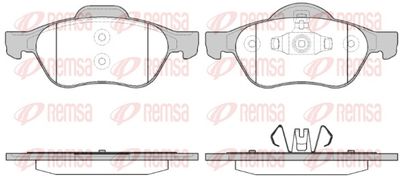 Brake Pad Set, disc brake REMSA 0962.40
