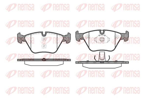 REMSA 0963.00 Brake Pad Set, disc brake