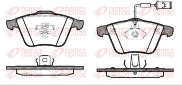 REMSA 0964.52 Brake Pad Set, disc brake
