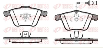 Brake Pad Set, disc brake REMSA 0964.52