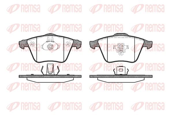 REMSA 0964.20 Brake Pad Set, disc brake