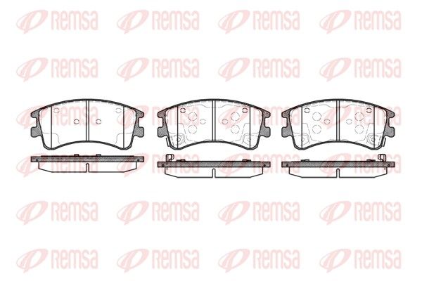 REMSA 0970.02 Brake Pad Set, disc brake