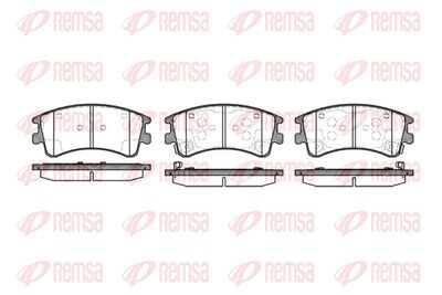 Brake Pad Set, disc brake REMSA 0970.02