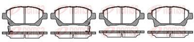 Brake Pad Set, disc brake REMSA 0971.12