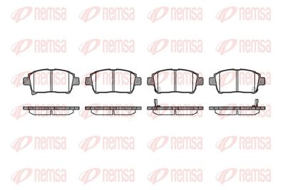 Brake Pad Set, disc brake REMSA 0971.02