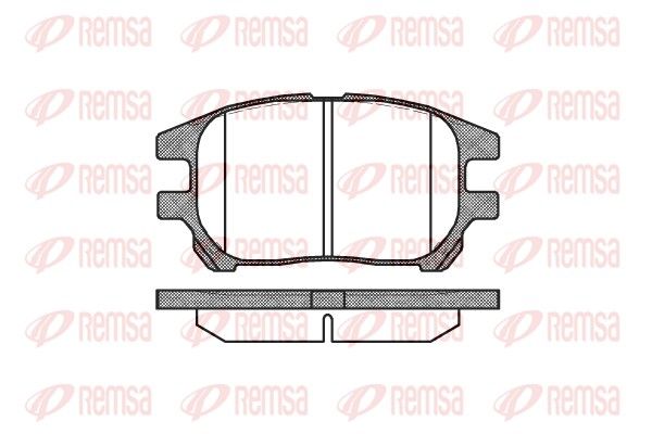 REMSA 0972.00 Brake Pad Set, disc brake