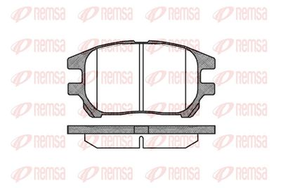 Brake Pad Set, disc brake REMSA 0972.00