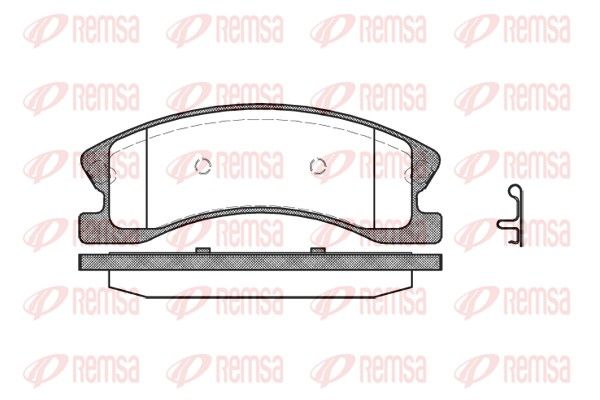 REMSA 0973.02 Brake Pad Set, disc brake