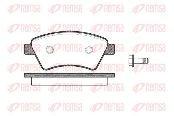 REMSA 0976.10 Brake Pad Set, disc brake