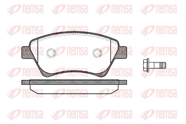 REMSA 0976.00 Brake Pad Set, disc brake