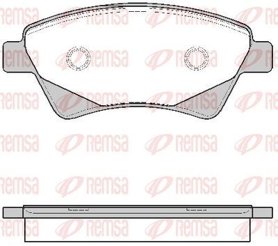 Brake Pad Set, disc brake REMSA 0976.20