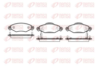 Brake Pad Set, disc brake REMSA 0978.02