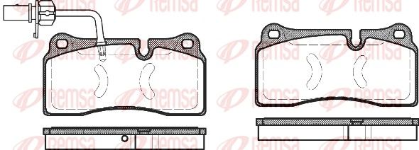 REMSA 0983.11 Brake Pad Set, disc brake
