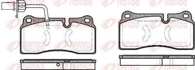 Brake Pad Set, disc brake REMSA 0983.11