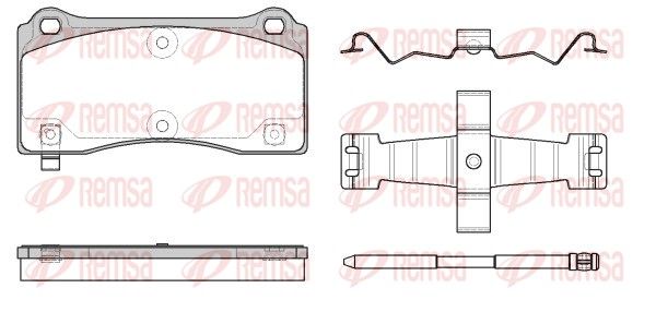 REMSA 0983.14 Brake Pad Set, disc brake