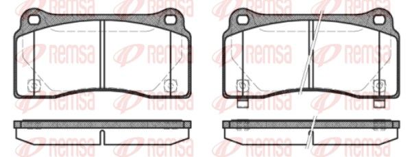 REMSA 0983.30 Brake Pad Set, disc brake