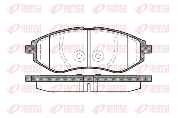 REMSA 0986.00 Brake Pad Set, disc brake