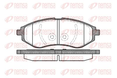 Brake Pad Set, disc brake REMSA 0986.00