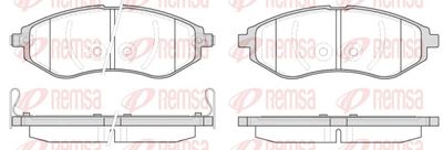 Brake Pad Set, disc brake REMSA 0986.02