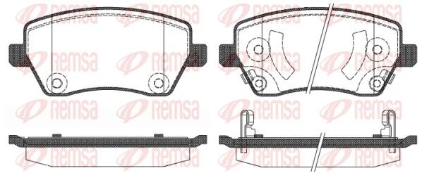 REMSA 0987.02 Brake Pad Set, disc brake