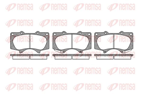 REMSA 0988.00 Brake Pad Set, disc brake