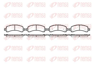 Brake Pad Set, disc brake REMSA 0989.10
