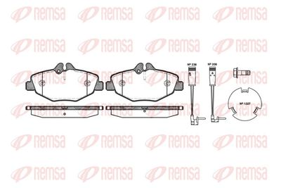 Brake Pad Set, disc brake REMSA 0990.02