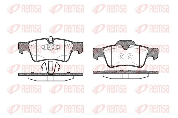 REMSA 0991.10 Brake Pad Set, disc brake