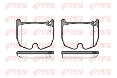 Brake Pad Set, disc brake REMSA 0992.00