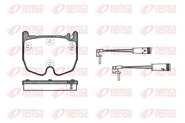 REMSA 0992.02 Brake Pad Set, disc brake