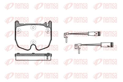 Brake Pad Set, disc brake REMSA 0992.02