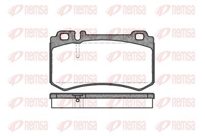 Brake Pad Set, disc brake REMSA 0993.00