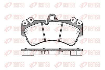 Brake Pad Set, disc brake REMSA 0994.00