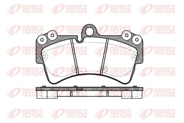 REMSA 0995.00 Brake Pad Set, disc brake