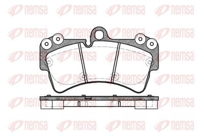 Brake Pad Set, disc brake REMSA 0995.00