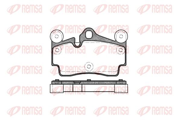REMSA 0996.00 Brake Pad Set, disc brake