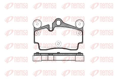 Brake Pad Set, disc brake REMSA 0996.00