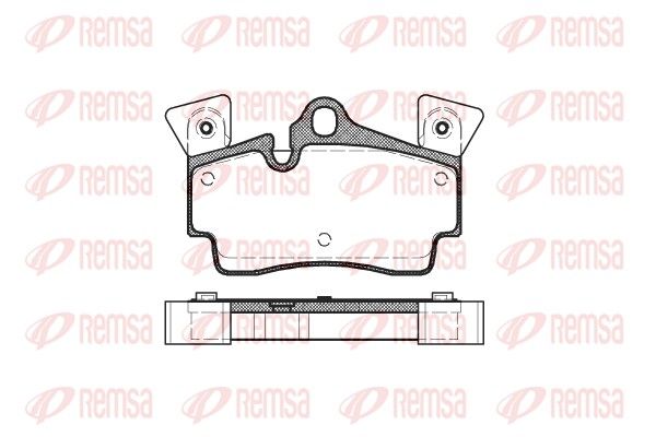 REMSA 0996.10 Brake Pad Set, disc brake