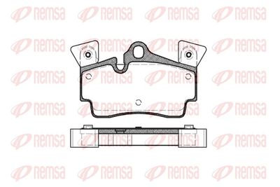 Brake Pad Set, disc brake REMSA 0996.10